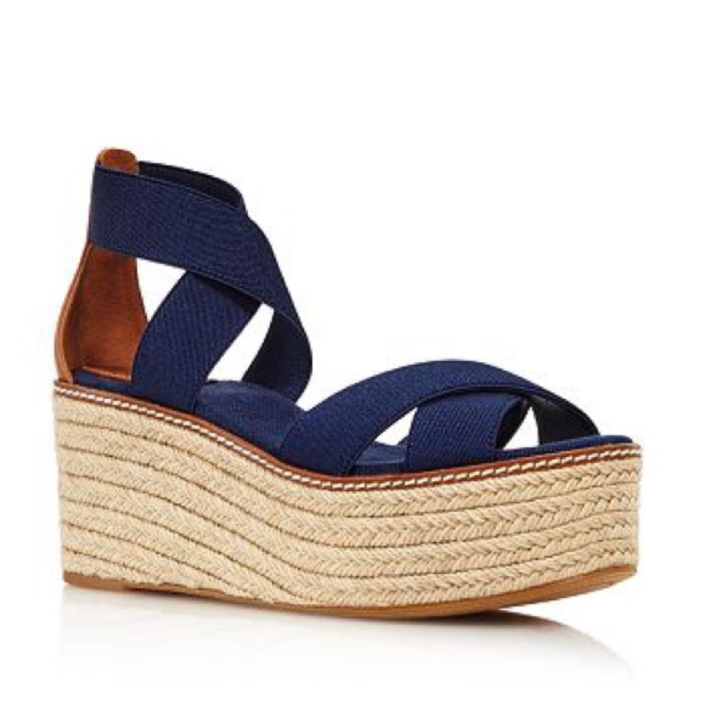 NEW Tory Burch Frieda Espadrille Platform Wedge